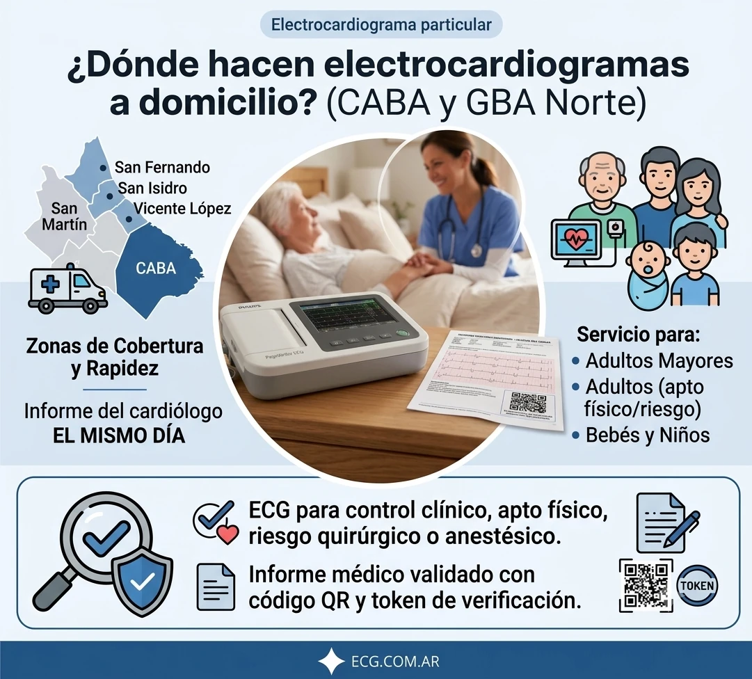 Dónde hacen electrocardiogramas a domicilio